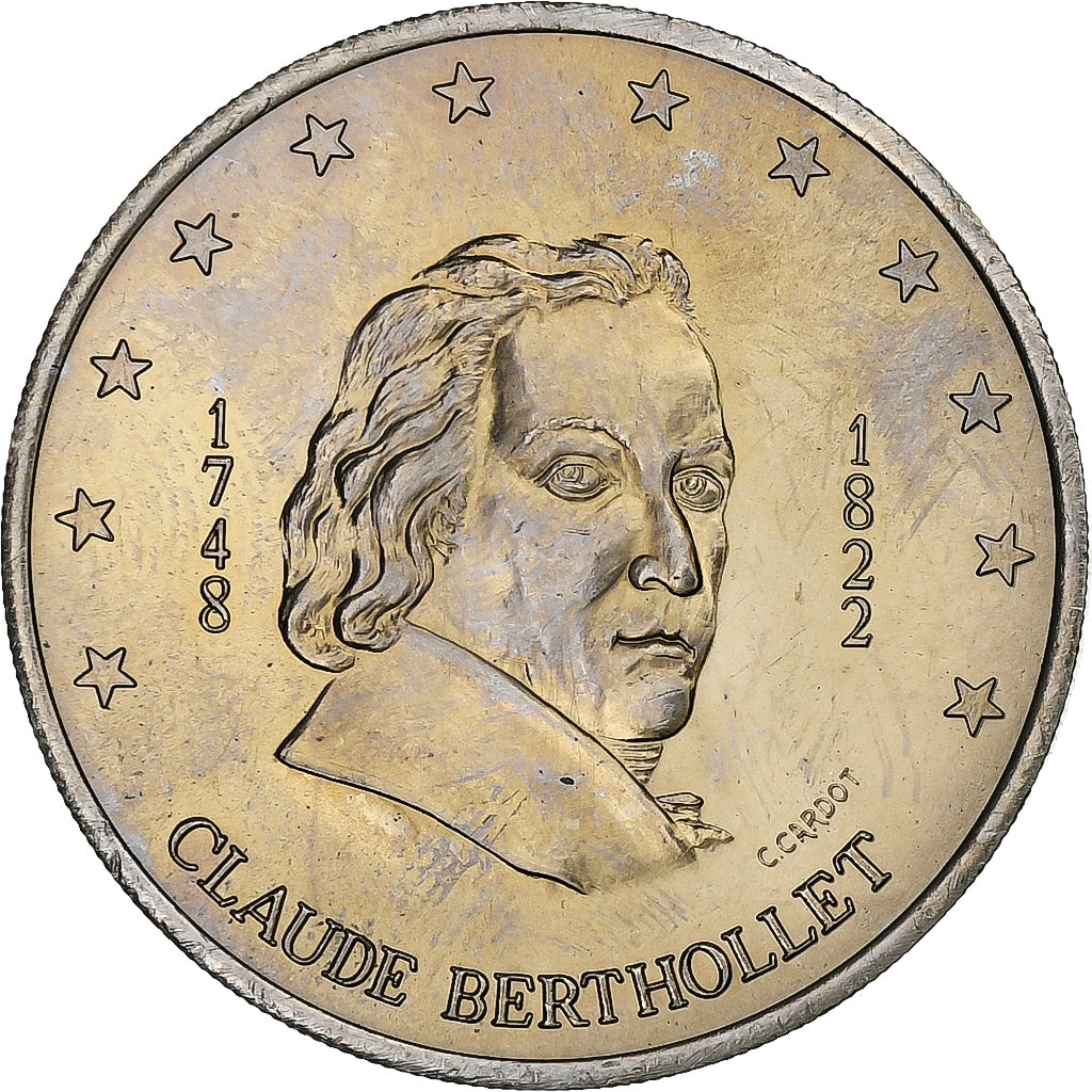 Francja,
2 euro,
Annecy – Claude Berthollet